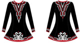 Niamh White Long Sleeve Dance Dress