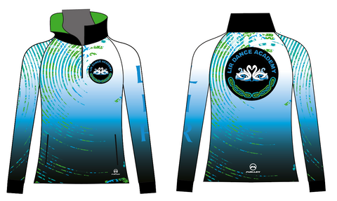 Lir Dance Academy Ladies Half Zip Tracksuit top