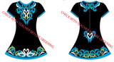 Lir Dance Academy Short Sleeve Dance Dress