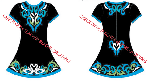 Lir Dance Academy Short Sleeve Dance Dress