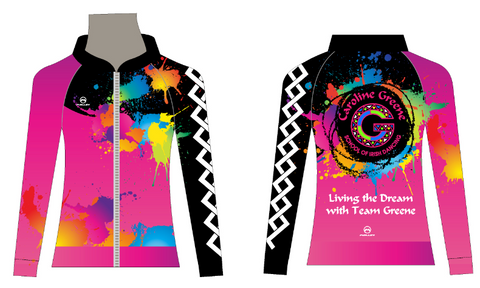 Caroline Greene Bomber Style Studio Top