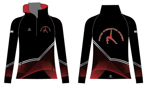 Vortex Gymnastics Academy Half Zip Tracksuit top