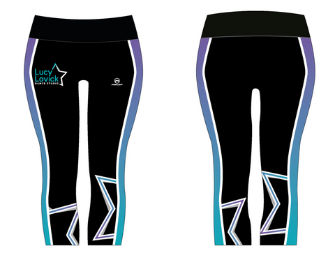 Lucy Lovick Dance Studio 3/4 Length Capri leggings