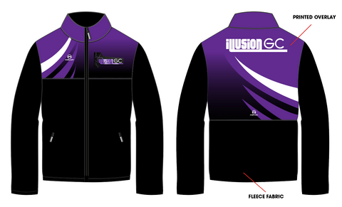 NEW Illusion Gymnastics Club UNISEX Fleece Jacket
