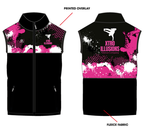 Xtro Illusions Dance Company UNISEX Gilet
