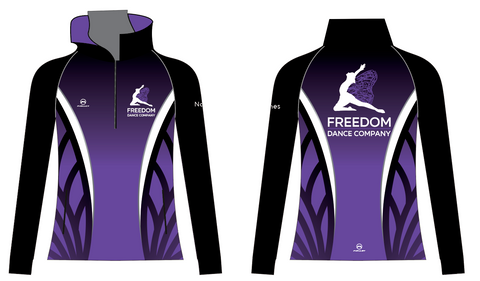 Freedom Dance Company Half Zip Tracksuit top
