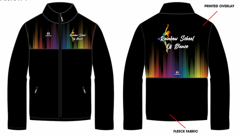 NEW Rainbow School of Dance UNISEX Fleece Jacket