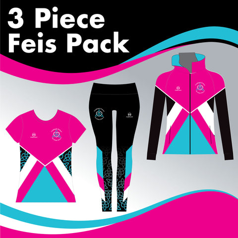 Claddagh School 3 GARMENT IRISH DANCE PACK