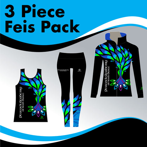 Peacock Academy 3 GARMENT IRISH DANCE PACK