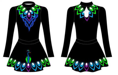 Peacock Academy Exquisite Leotard and Skirt