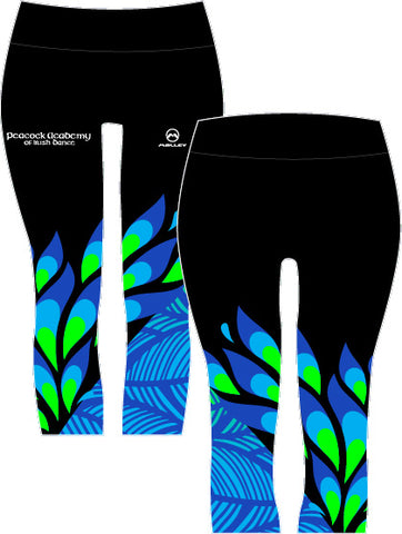 Peacock Academy 3/4 Length Capri leggings